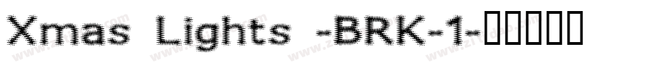 Xmas Lights -BRK-1字体转换